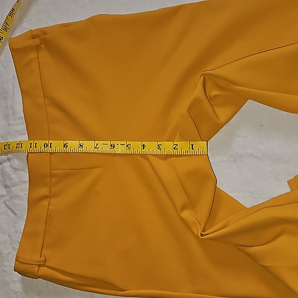 Jules & Leopold mustard casual pants small petite straight leg - Picture 13 of 15